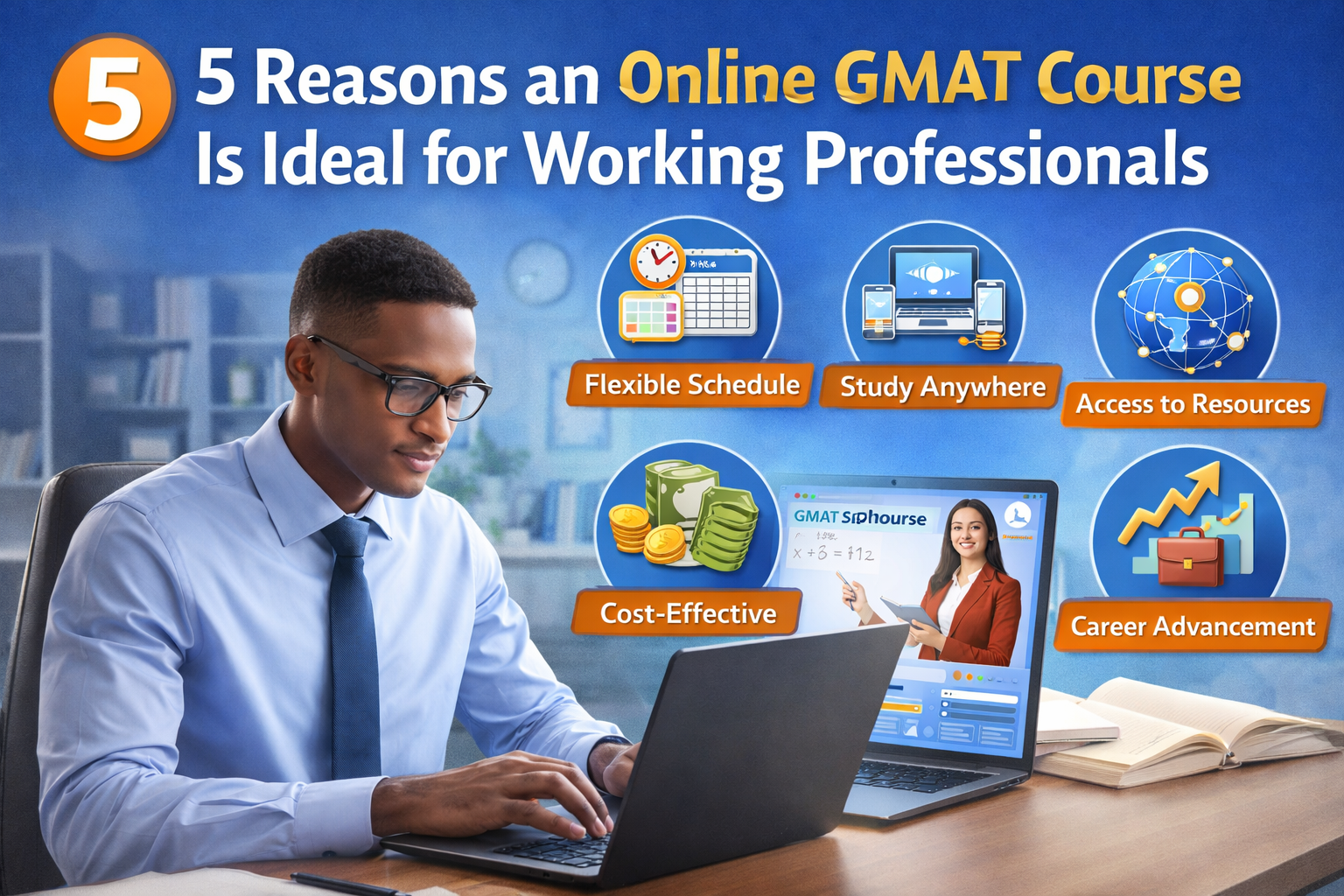 5 Reasons an Online GMAT Course Is Ideal for Working Professionals